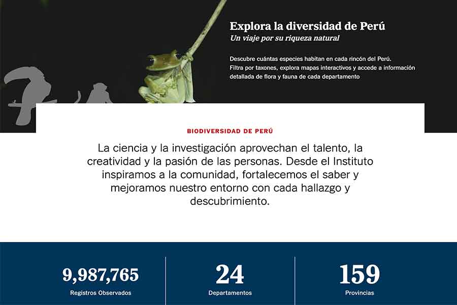 Preview del Portal del Atlas de las Especies Amenzadas